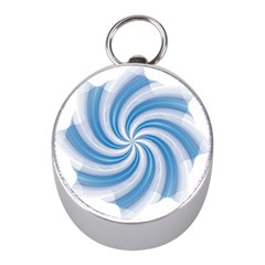 Prismatic Hole Blue Mini Silver Compasses by Mariart