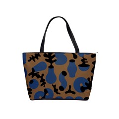 Superfiction Object Blue Black Brown Pattern Shoulder Handbags