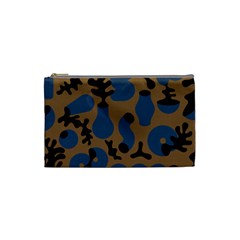 Superfiction Object Blue Black Brown Pattern Cosmetic Bag (small) 