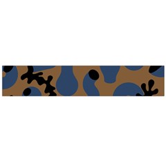 Superfiction Object Blue Black Brown Pattern Large Flano Scarf 