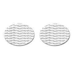 Tattoos Transparent Tumblr Overlays Wave Waves Black Chevron Cufflinks (oval) by Mariart