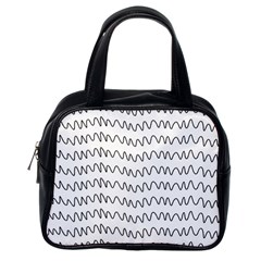 Tattoos Transparent Tumblr Overlays Wave Waves Black Chevron Classic Handbags (one Side) by Mariart