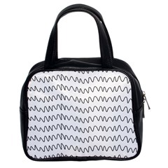 Tattoos Transparent Tumblr Overlays Wave Waves Black Chevron Classic Handbags (2 Sides) by Mariart