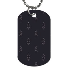 Tree Christmas Dog Tag (one Side)