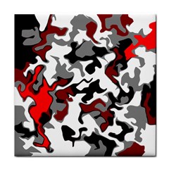 Vector Red Black White Camo Advance Face Towel