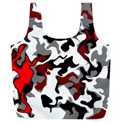 Vector Red Black White Camo Advance Full Print Recycle Bags (l)  by Mariart