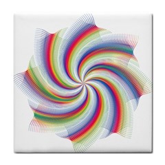 Prismatic Hole Rainbow Tile Coasters