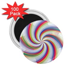 Prismatic Hole Rainbow 2 25  Magnets (100 Pack) 