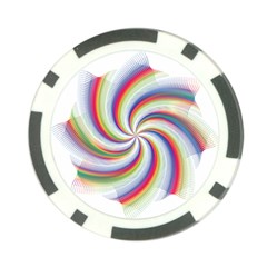 Prismatic Hole Rainbow Poker Chip Card Guard (10 Pack) by Mariart