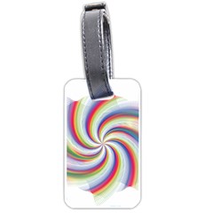 Prismatic Hole Rainbow Luggage Tags (one Side) 