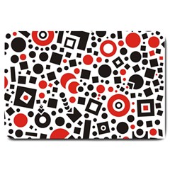 Square Objects Future Modern Large Doormat  by Celenk