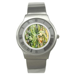 Chung Chao Yi Automatic Drawing Stainless Steel Watch by Celenk