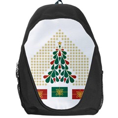 Christmas Tree Present House Star Backpack Bag by Celenk