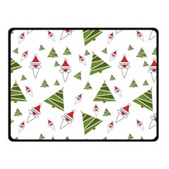 Christmas Santa Claus Decoration Double Sided Fleece Blanket (small)  by Celenk