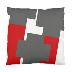 Cross Abstract Shape Line Standard Cushion Case (two Sides) by Celenk