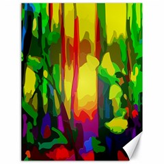 Abstract Vibrant Colour Botany Canvas 18  X 24   by Celenk