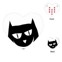 Cat Vector Clipart Figure Animals Playing Cards (heart)  by Celenk