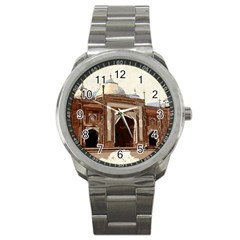 Agra Taj Mahal India Palace Sport Metal Watch by Celenk