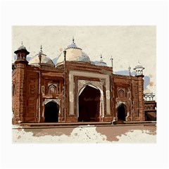 Agra Taj Mahal India Palace Small Glasses Cloth (2-side) by Celenk