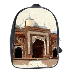 Agra Taj Mahal India Palace School Bag (large) by Celenk