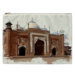 Agra Taj Mahal India Palace Cosmetic Bag (xxl)  by Celenk