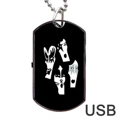 Kiss Band Logo Dog Tag Usb Flash (one Side) by Celenk