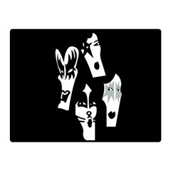 Kiss Band Logo Double Sided Flano Blanket (mini)  by Celenk