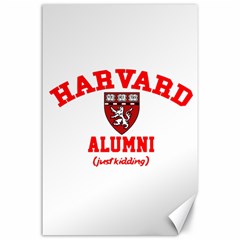 Harvard Alumni Just Kidding Canvas 24  X 36  by Celenk