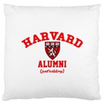 Harvard Alumni Just Kidding Large Flano Cushion Case (Two Sides) Back