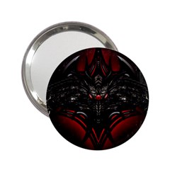 Black Dragon Grunge 2 25  Handbag Mirrors by Celenk