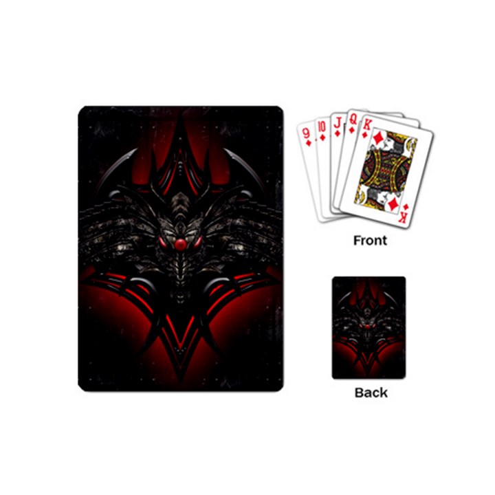 Black Dragon Grunge Playing Cards (Mini) 