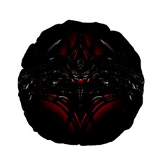 Black Dragon Grunge Standard 15  Premium Flano Round Cushions