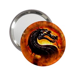 Dragon And Fire 2 25  Handbag Mirrors by Celenk