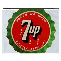 Fresh Up With  7 Up Bottle Cap Tin Metal Cosmetic Bag (xxxl)  by Celenk