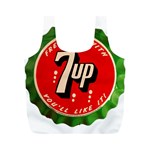 Fresh Up With  7 Up Bottle Cap Tin Metal Full Print Recycle Bags (M)  Back