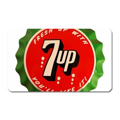 Fresh Up With  7 Up Bottle Cap Tin Metal Magnet (rectangular) by Celenk