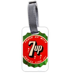 Fresh Up With  7 Up Bottle Cap Tin Metal Luggage Tags (one Side)  by Celenk