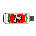Fresh Up With  7 Up Bottle Cap Tin Metal Portable USB Flash (Two Sides) Front