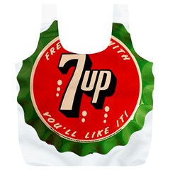 Fresh Up With  7 Up Bottle Cap Tin Metal Full Print Recycle Bags (l)  by Celenk