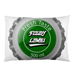 Fresh Taste Fizzy Lime Bottle Cap Pillow Case by Celenk