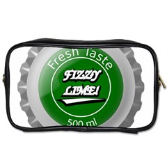 Fresh Taste Fizzy Lime Bottle Cap Toiletries Bags 2-side by Celenk