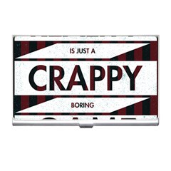 Reality Is Just A Crappy  Boring Game Business Card Holders by Celenk