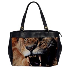 Male Lion Angry Office Handbags by Celenk