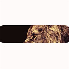 Angry Male Lion Gold Large Bar Mats by Celenk