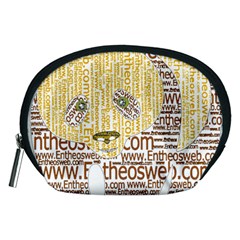 Panda Typography Accessory Pouches (medium)  by Celenk