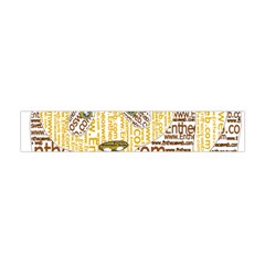 Panda Typography Flano Scarf (mini)