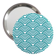 Art Deco Teal 3  Handbag Mirrors by NouveauDesign