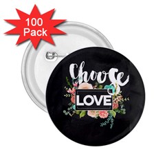 Love 2 25  Buttons (100 Pack)  by NouveauDesign