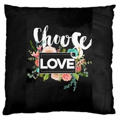 Love Large Cushion Case (two Sides) by NouveauDesign