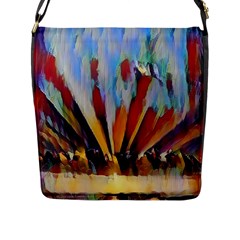 3abstractionism Flap Messenger Bag (l)  by NouveauDesign